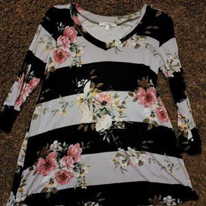 Women's super soft floral cotton tunic